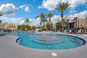 Shimmering swimming pool
